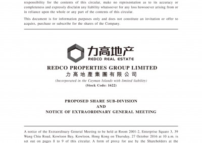 Redco Properties Group Limited