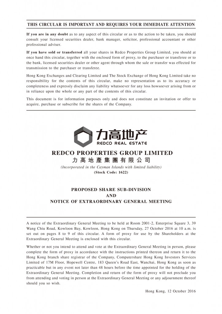 Redco Properties Group Limited