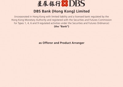 DBS Bank (Hong Kong) Limited – Financial Disclosure Document
