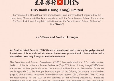 DBS Bank (Hong Kong) Limited – Princial Brochure