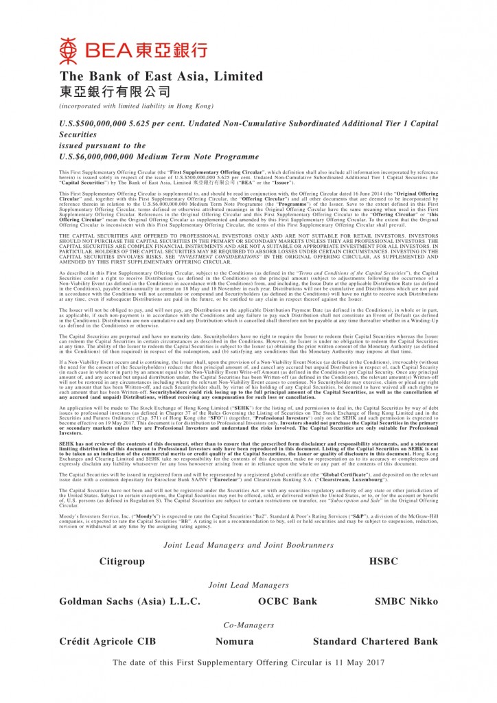 The Bank of East Asia, Limited