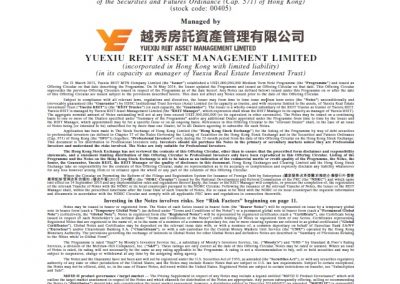 Yuexiu Reit MTN Company Limited