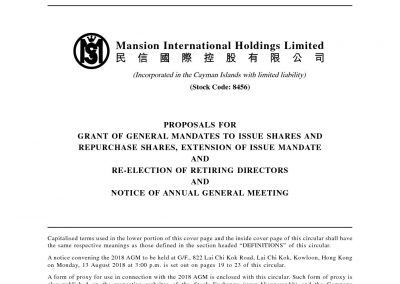 Mansion International Holdings Limited
