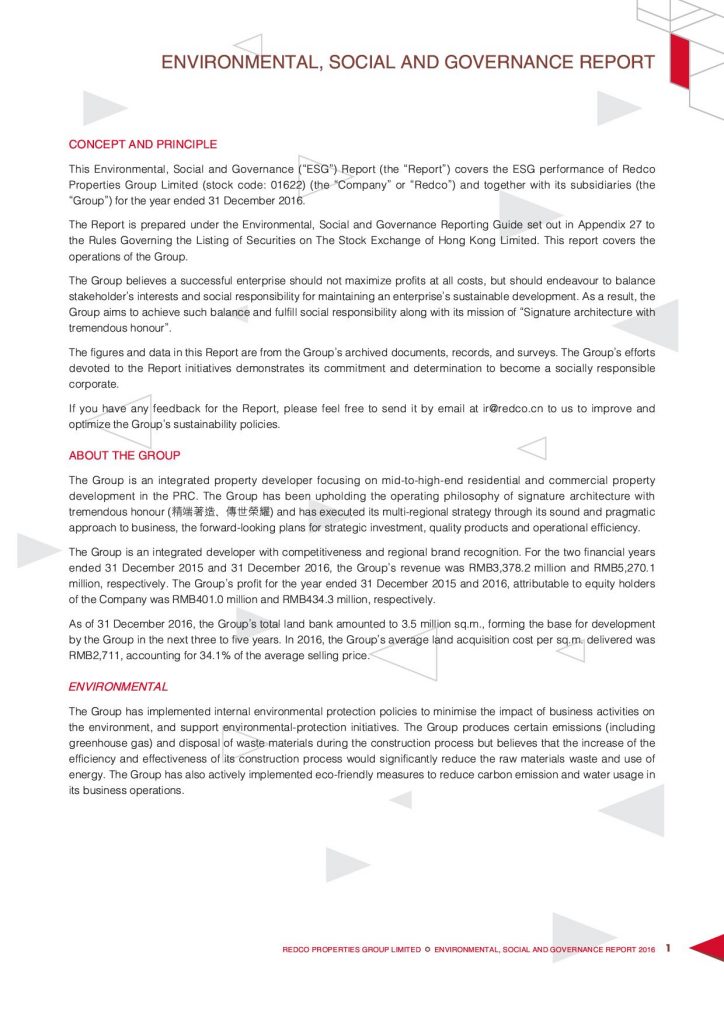 Redco Properties Group Limited