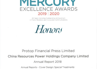 China Resources Power Holdings Co., Ltd. – 2019 Honors