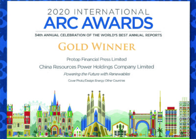 China Resources Power Holdings Company Limited 2020 Gold Award Other Countries