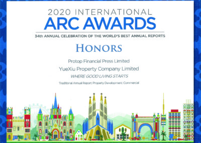 Yuexiu Property Company Limited 2020 Honors Award Commercial