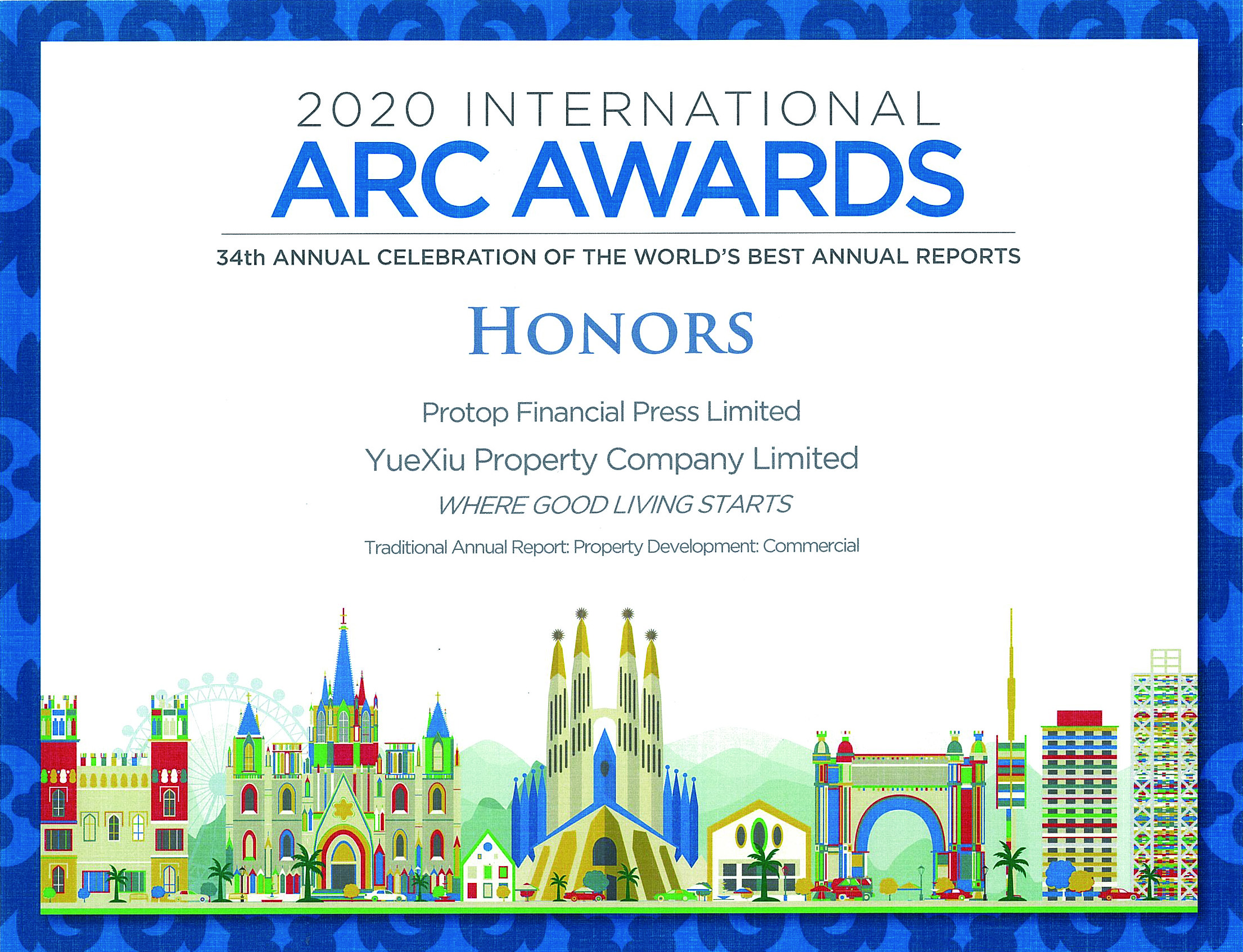Yuexiu Property Company Limited 2020 Honors Award Commercial