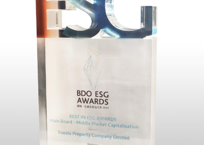 YUEXIU PROPERTY COMPANY LIMITED – BDO ESG AWARDS 2021