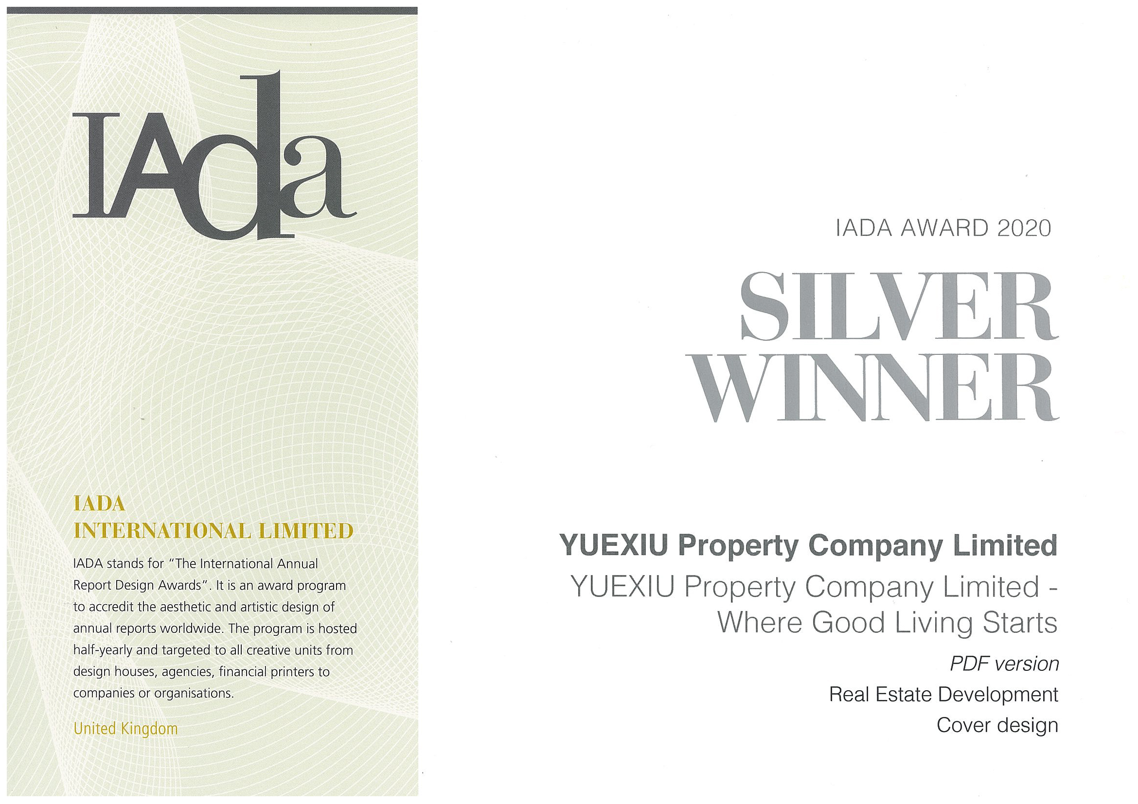 YUEXIU PROPERTY COMPANY LIMITED – IADA AWARD 2020 SILVER WINNER