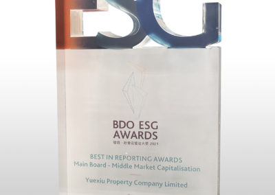 YUEXIU PROPERTY COMPANY LIMITED – BDO ESG Reporting AWARDS 2021