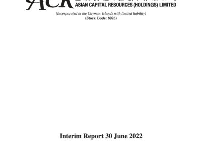 ASIAN CAPITAL RESOURCES (HOLDINGS) LIMITED